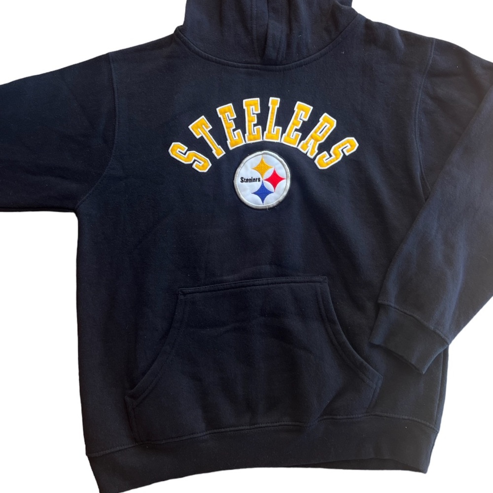 NFL Steelers Hoodie in Black- Youth Size Medium 10-12